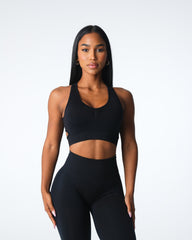 Black Rise Seamless Bra Black | NVGTN US