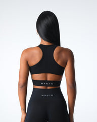 Black Rise Seamless Bra Black | NVGTN US