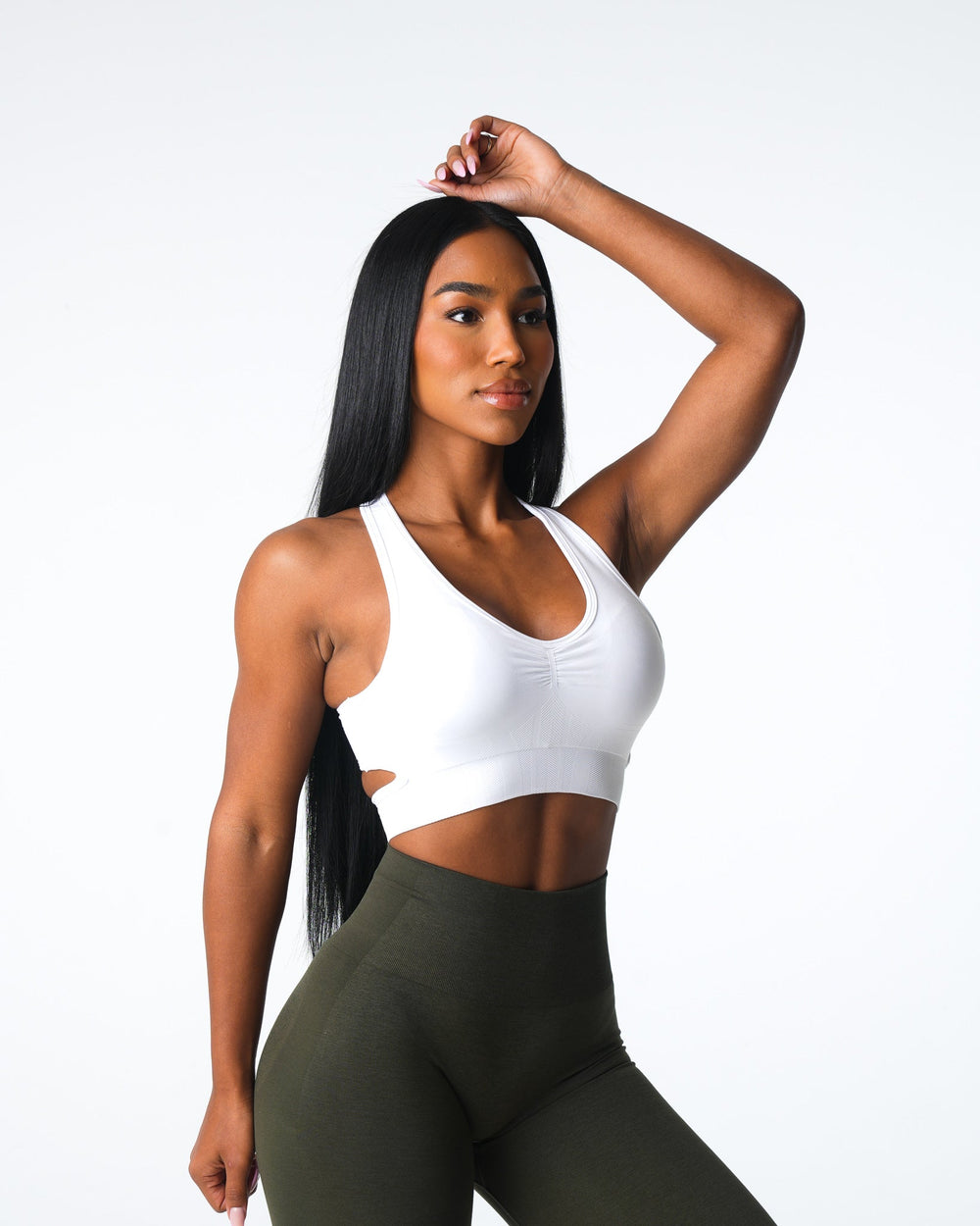 White Rise Seamless Bra White | NVGTN For Sale