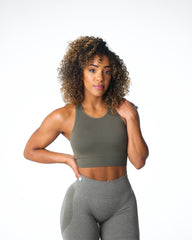 Khaki Green Resilience Seamless Bra Khaki Green | NVGTN US