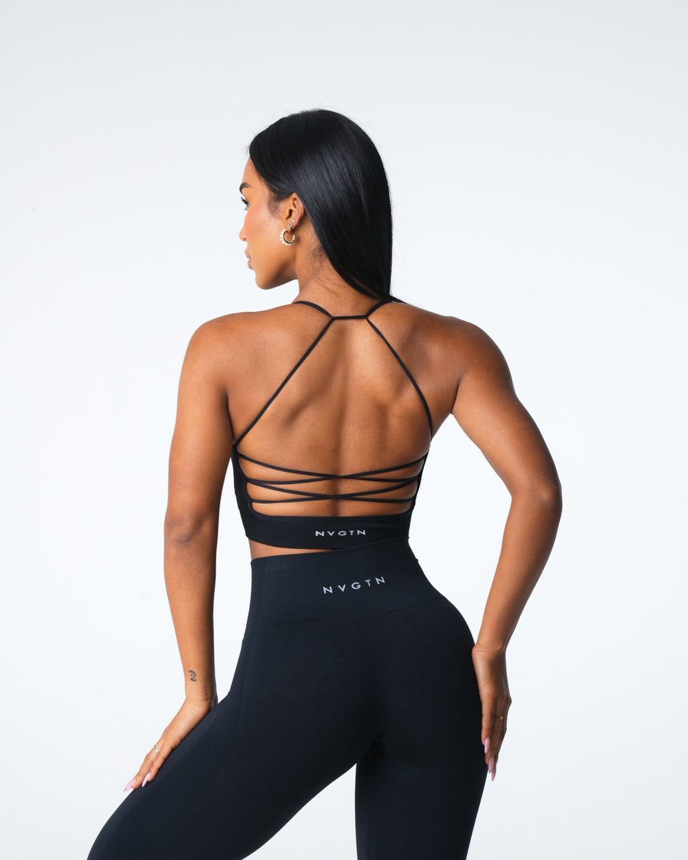 Black Cascade Seamless Bra Black | NVGTN Online Shop