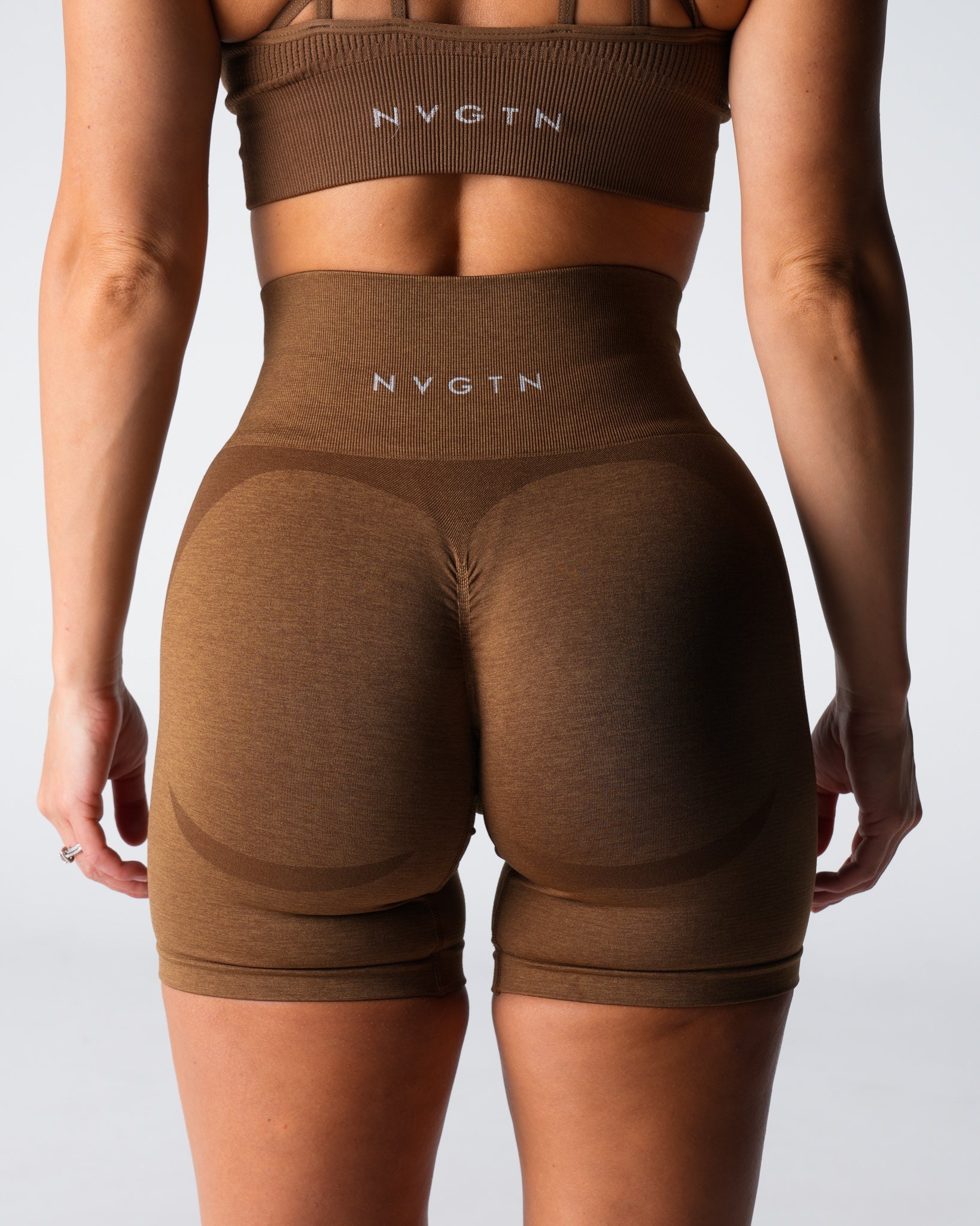 Mocha Contour 2.0 Seamless Shorts Mocha | NVGTN For Sale