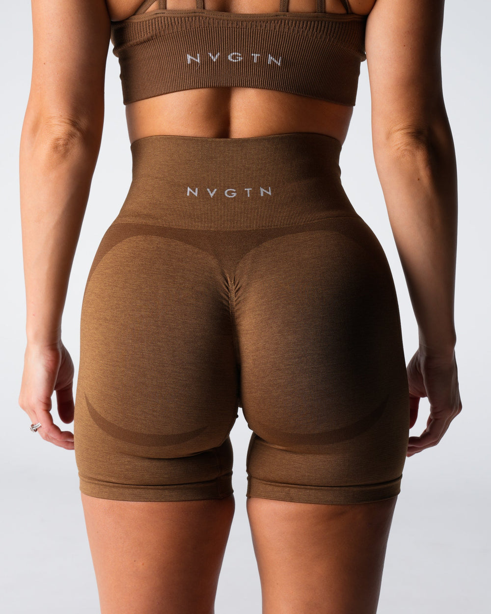 Mocha Contour 2.0 Seamless Shorts Mocha | NVGTN For Sale