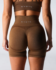 Mocha Contour 2.0 Seamless Shorts Mocha | NVGTN For Sale