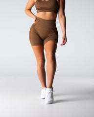 Mocha Contour 2.0 Seamless Shorts Mocha | NVGTN For Sale