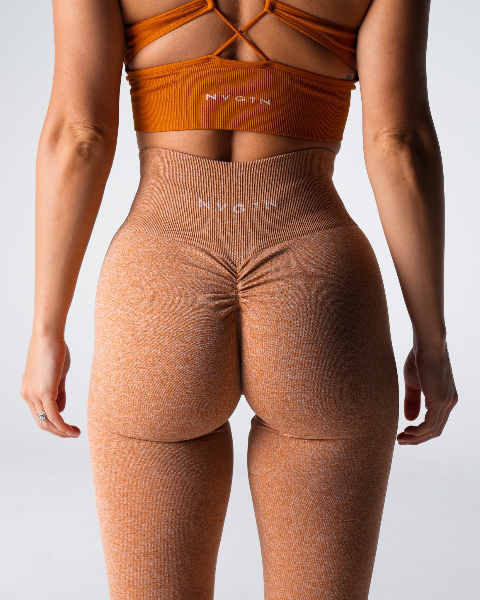 Terracotta Scrunch Seamless Leggings Terracotta | NVGTN For Sale