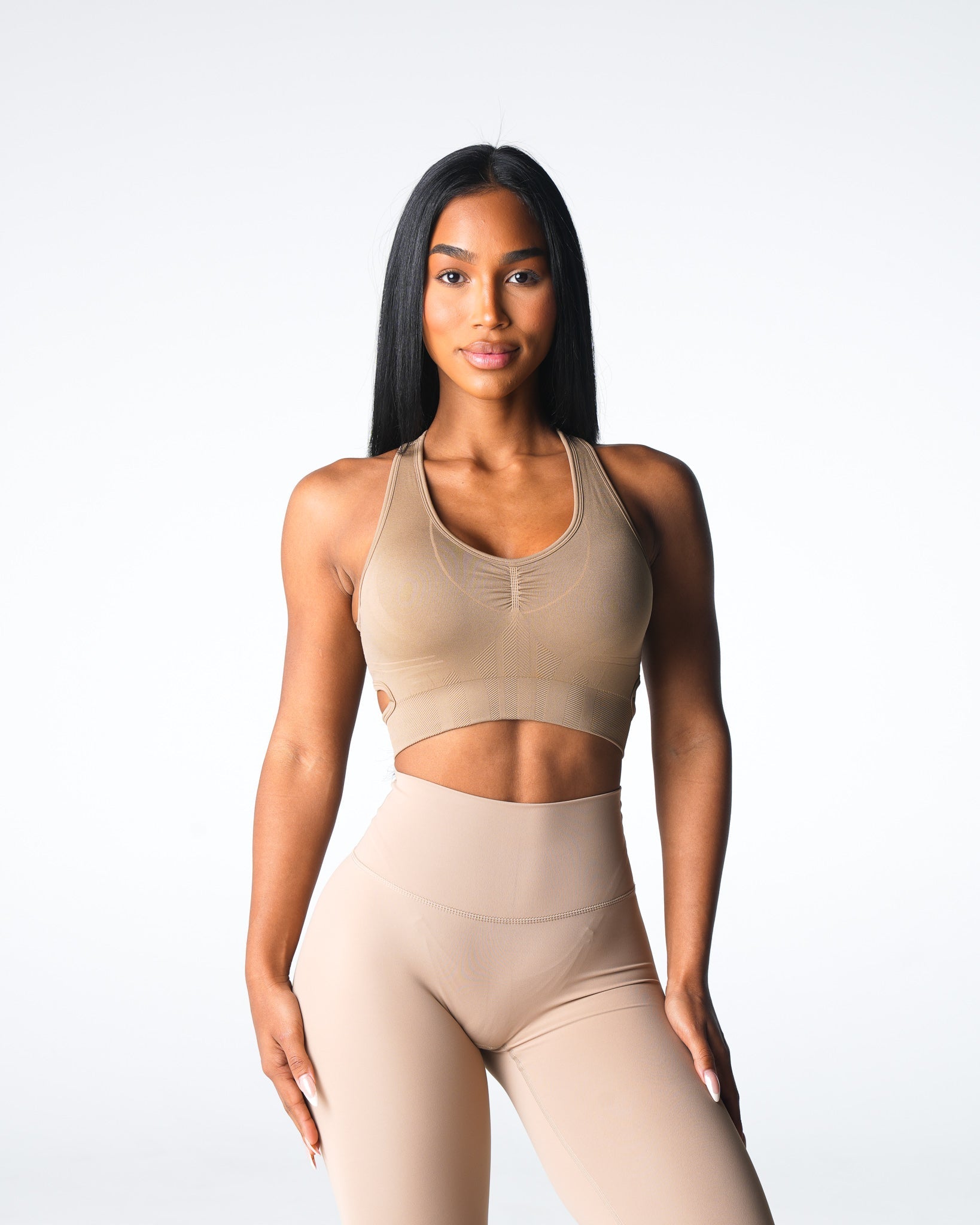 Beige Rise Seamless Bra Beige | NVGTN Near Me