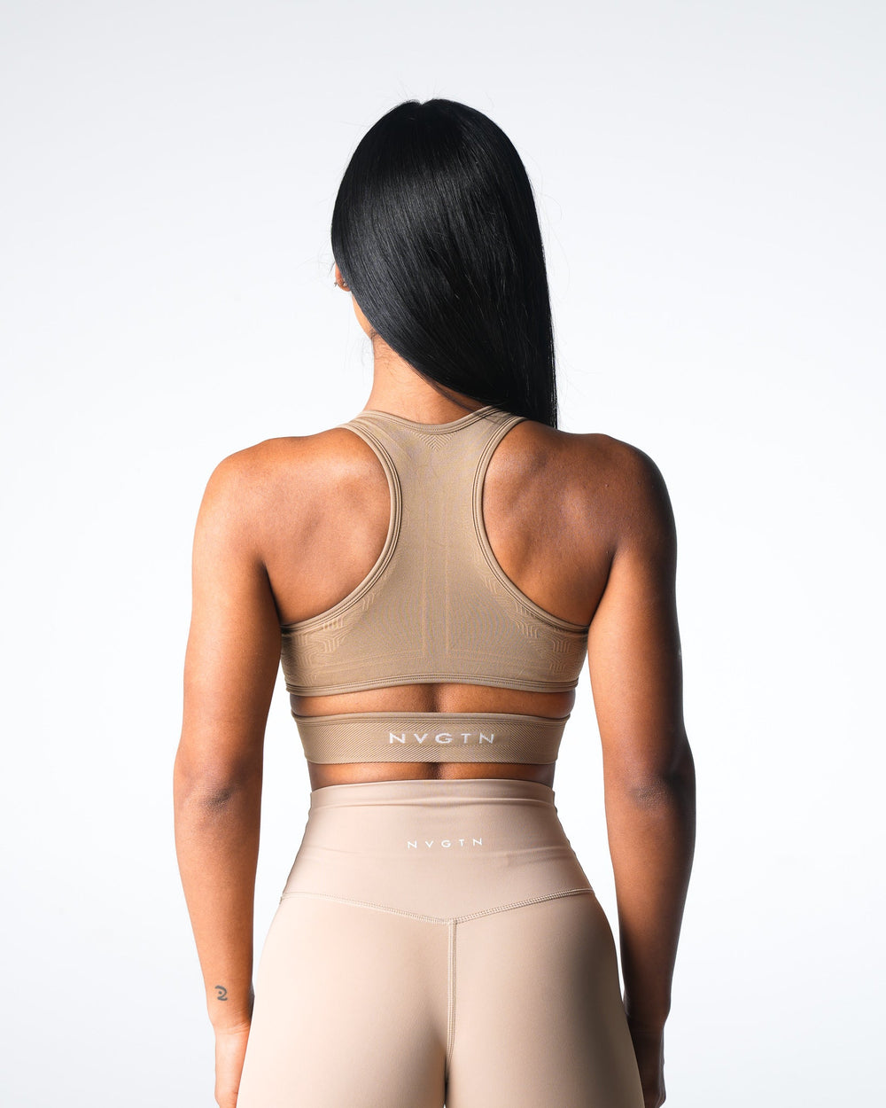 Beige Rise Seamless Bra Beige | NVGTN Near Me
