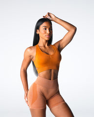 Terracotta Rise Seamless Bra Terracotta | NVGTN Outlet