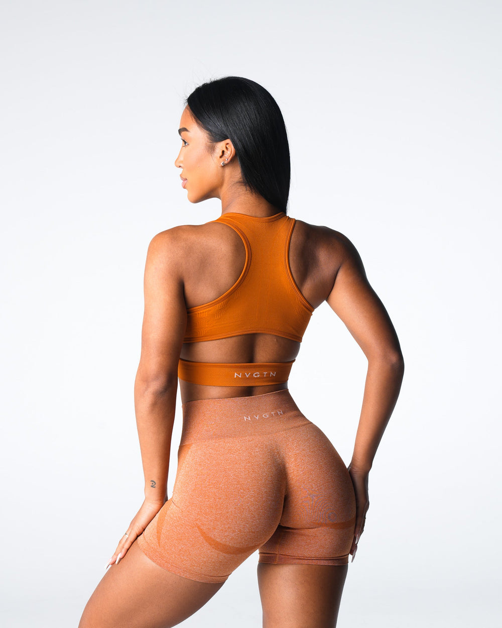 Terracotta Rise Seamless Bra Terracotta | NVGTN Outlet