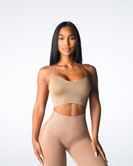 Beige Cascade Seamless Bra Beige | NVGTN Online