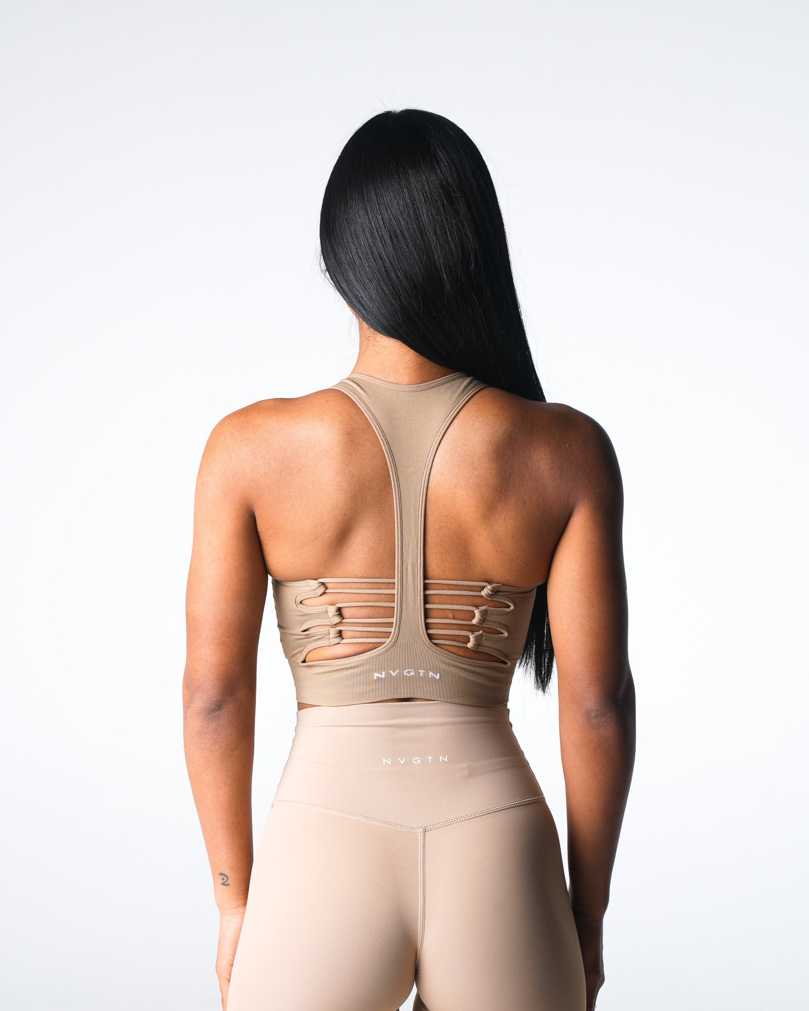 Beige Resilience Seamless Bra Beige | NVGTN Online