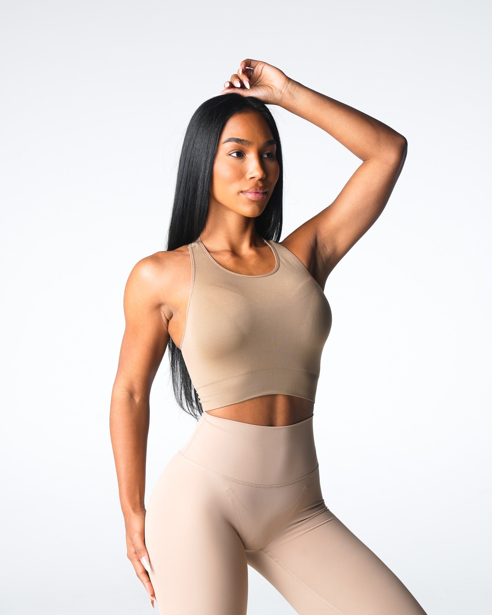 Beige Resilience Seamless Bra Beige | NVGTN Online