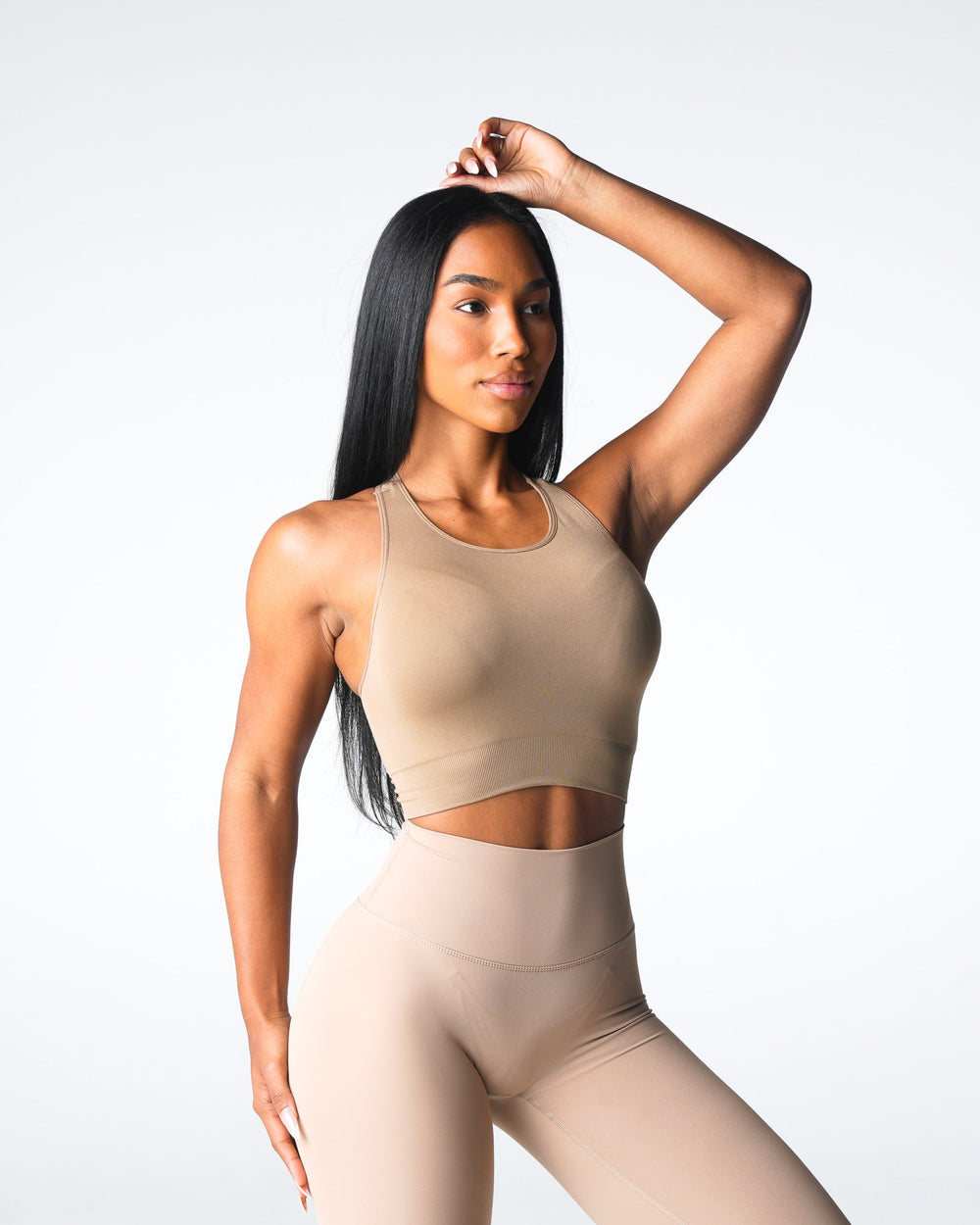 Beige Resilience Seamless Bra Beige | NVGTN Online