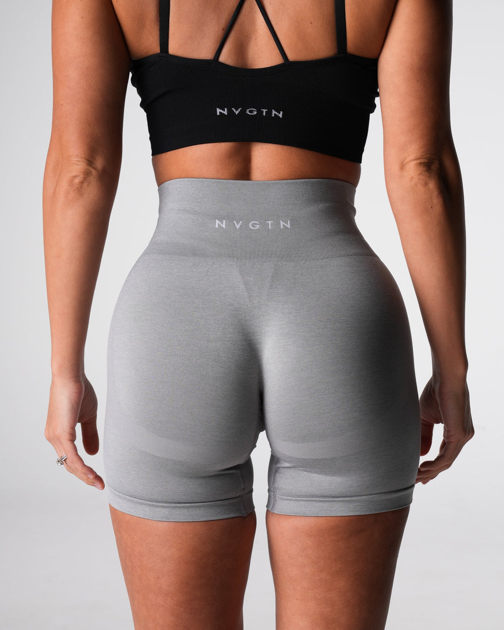 Grey Performance Seamless Shorts Grey | NVGTN Near Me