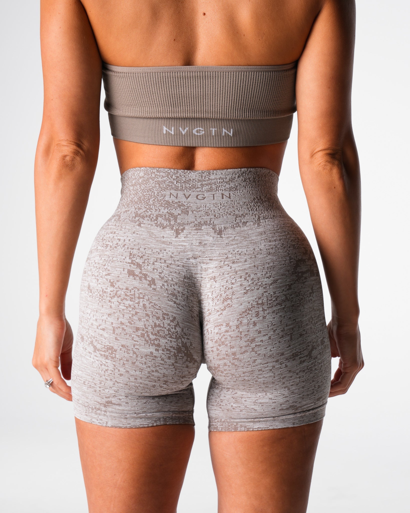 Taupe Digital Seamless Shorts Taupe | NVGTN Discount