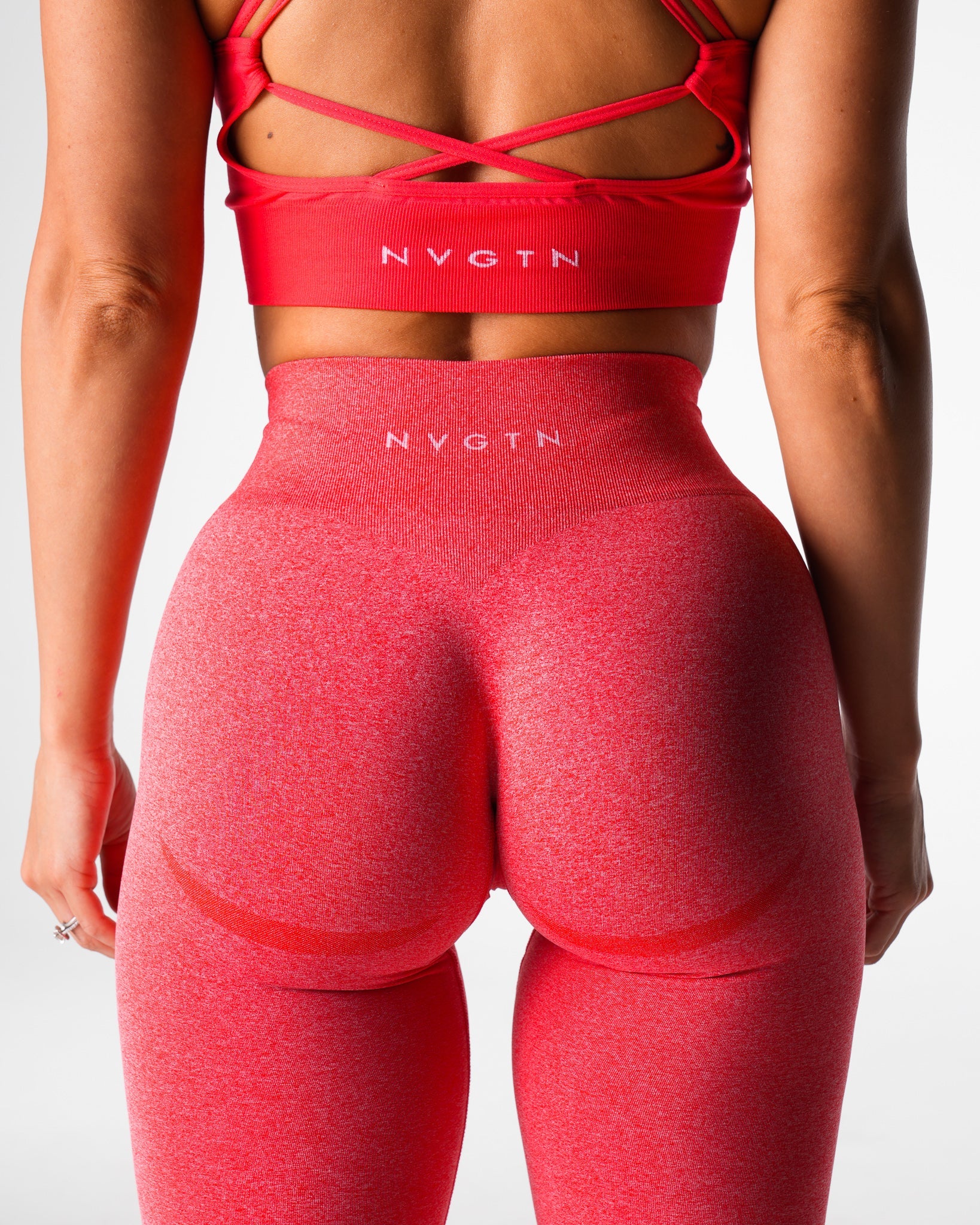 Candy Apple Mid Rise Contour Seamless Leggings Candy Apple | NVGTN Discount