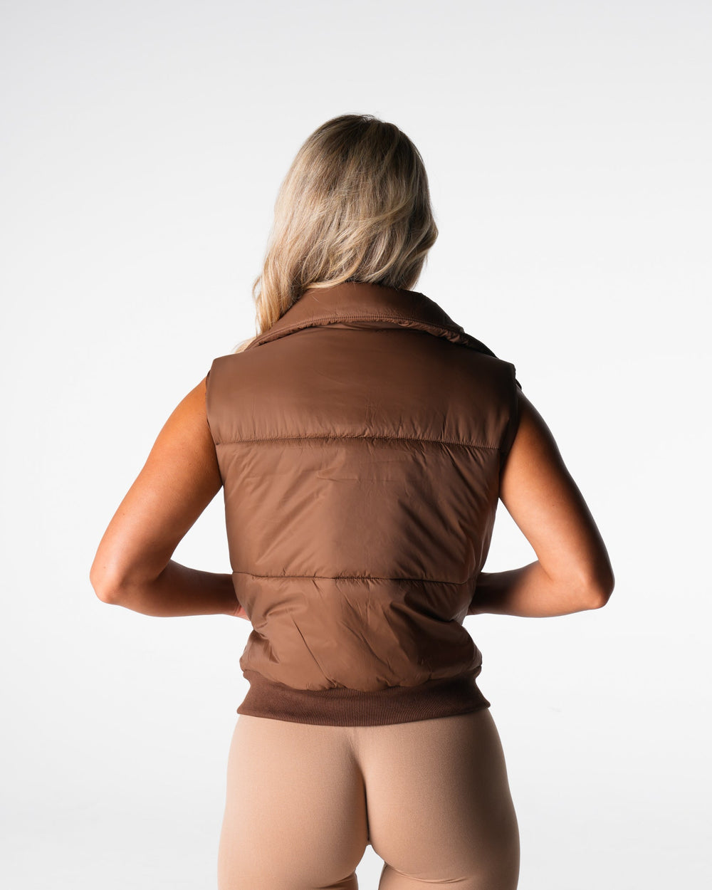 Brown Cloud Puffer Vest Brown | NVGTN New