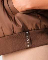 Brown Cloud Puffer Vest Brown | NVGTN New