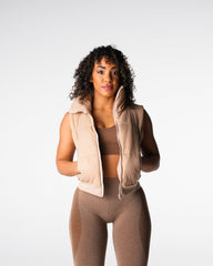Cream Cloud Puffer Vest Cream | NVGTN Online