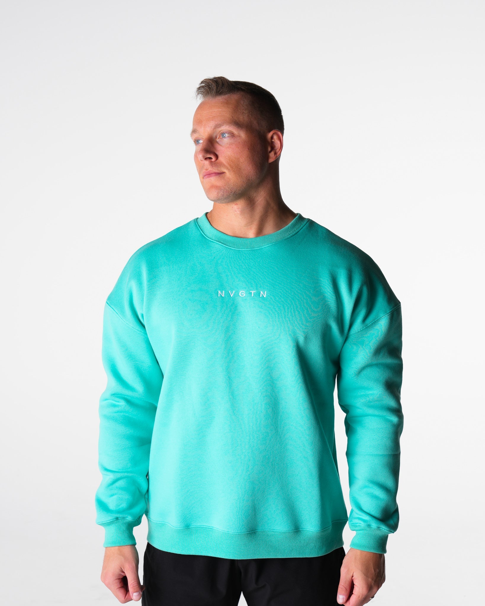Turquoise Comfort Crew Turquoise | NVGTN Sale