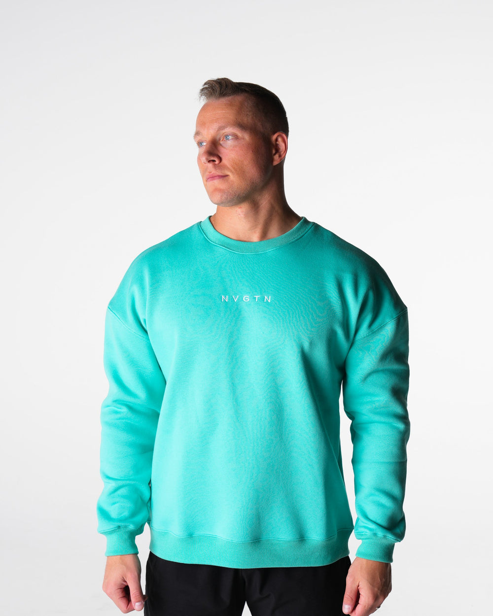 Turquoise Comfort Crew Turquoise | NVGTN Sale