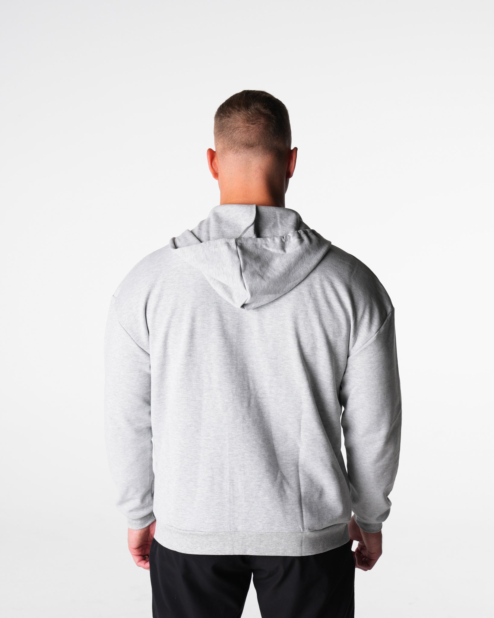 Light Grey Elite Full Zip Hoodie Light Grey | NVGTN US