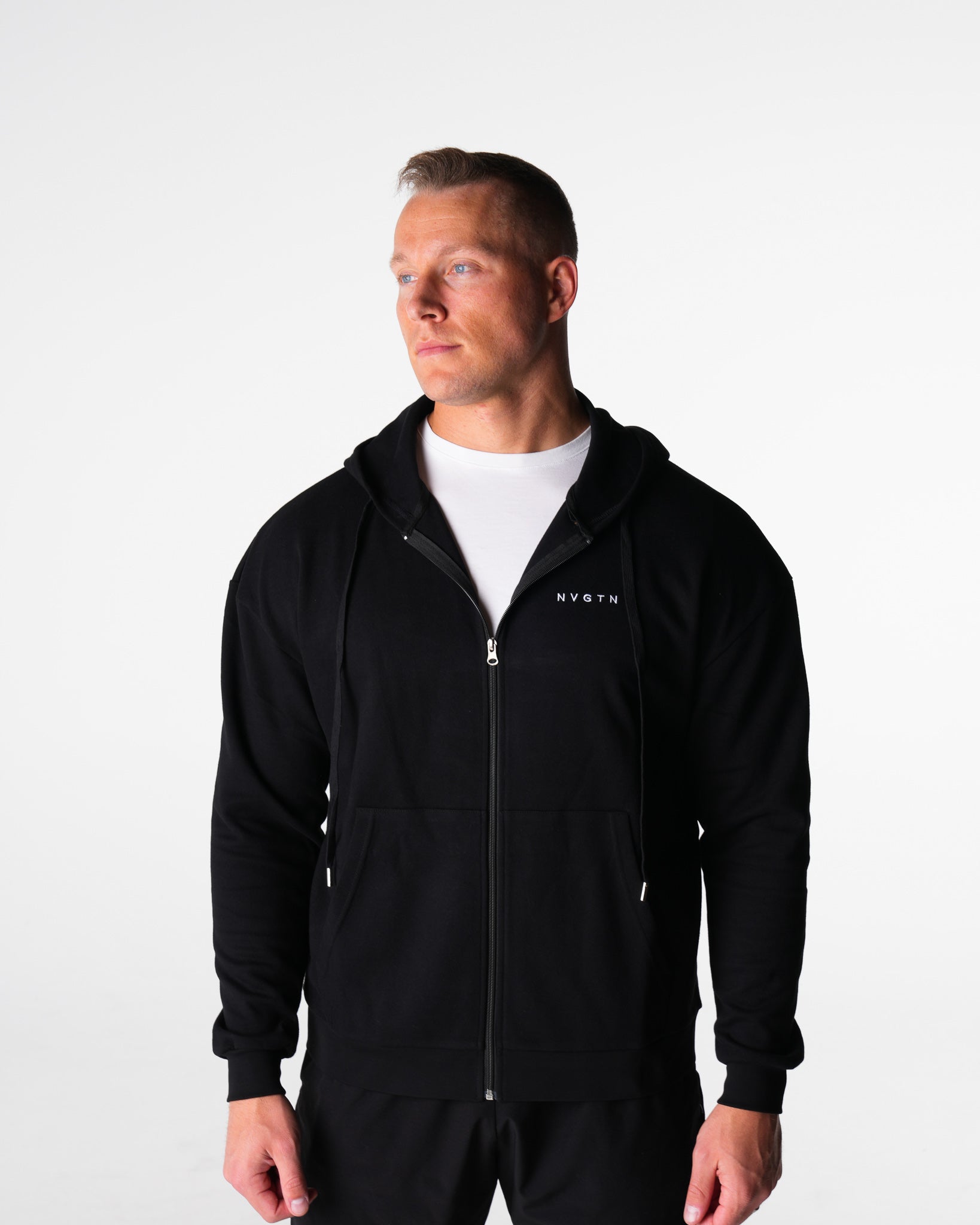 Onyx Elite Full Zip Hoodie Onyx | NVGTN Discount