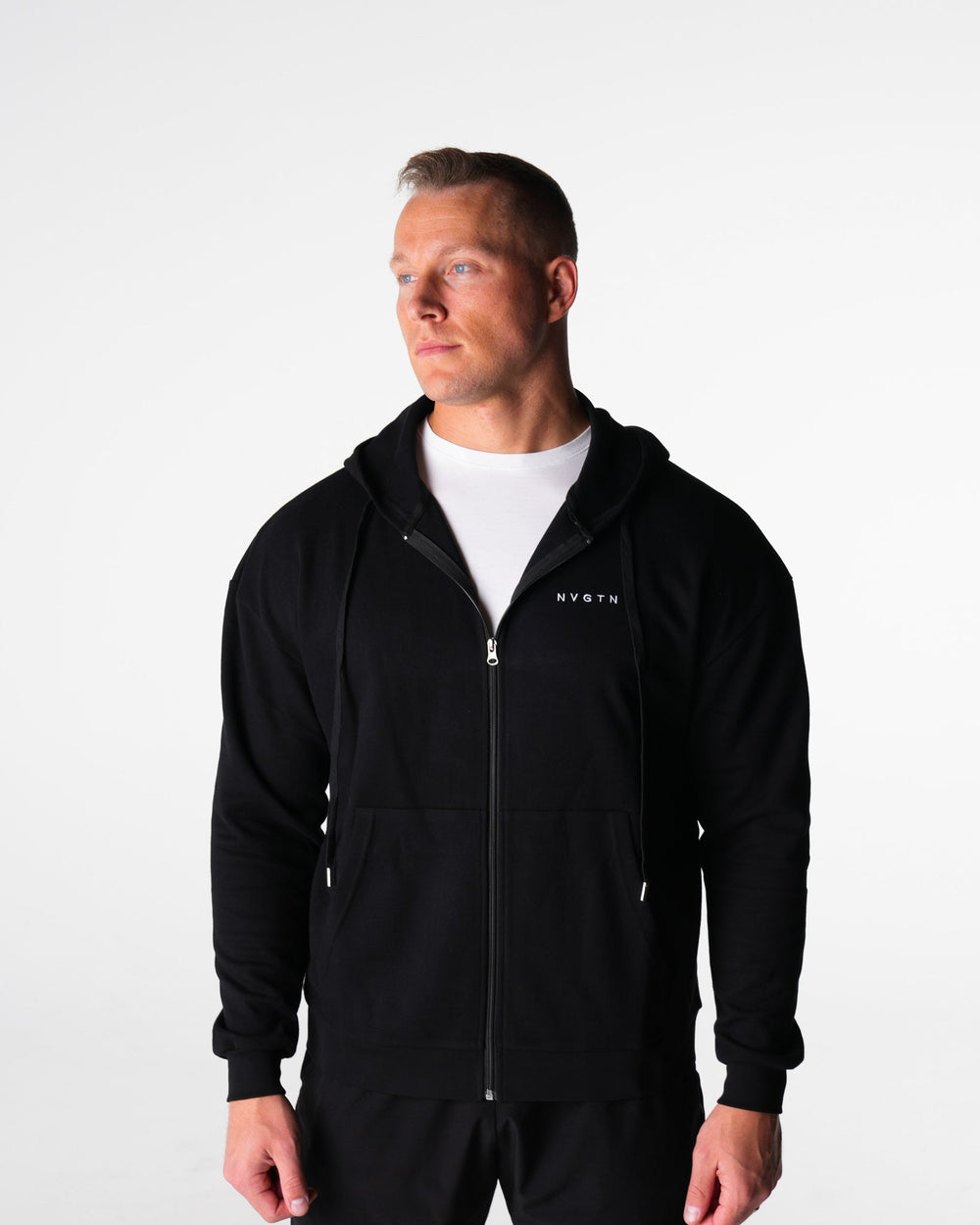 Onyx Elite Full Zip Hoodie Onyx | NVGTN Discount