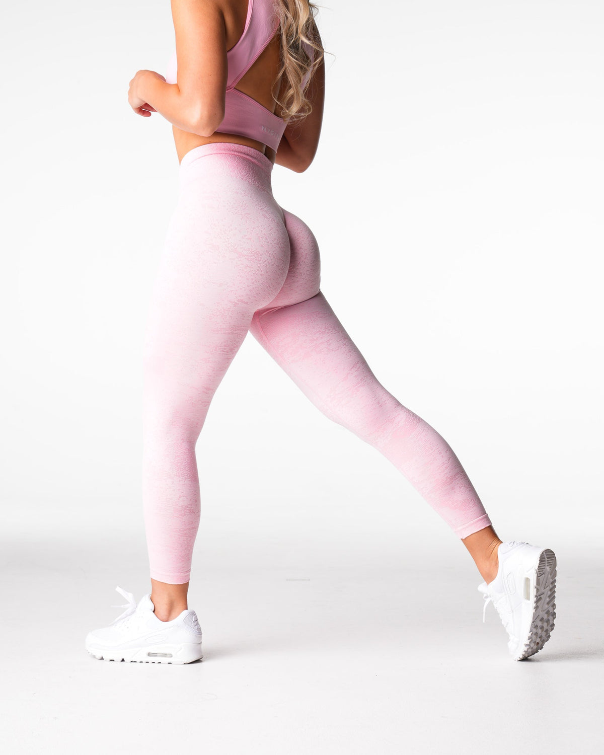 Baby Pink Digital Seamless Leggings Baby Pink | NVGTN Online
