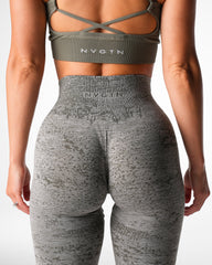 Khaki Green Digital Seamless Leggings Khaki Green | NVGTN Sale