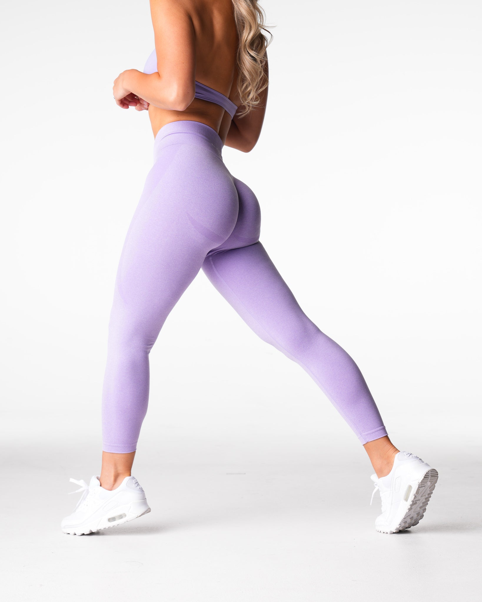 Lilac Mid Rise Contour Seamless Leggings Lilac | NVGTN Outlet