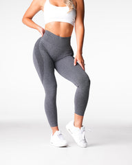 Black Speckled Mid Rise Contour Seamless Leggings Black Speckled | NVGTN For Sale