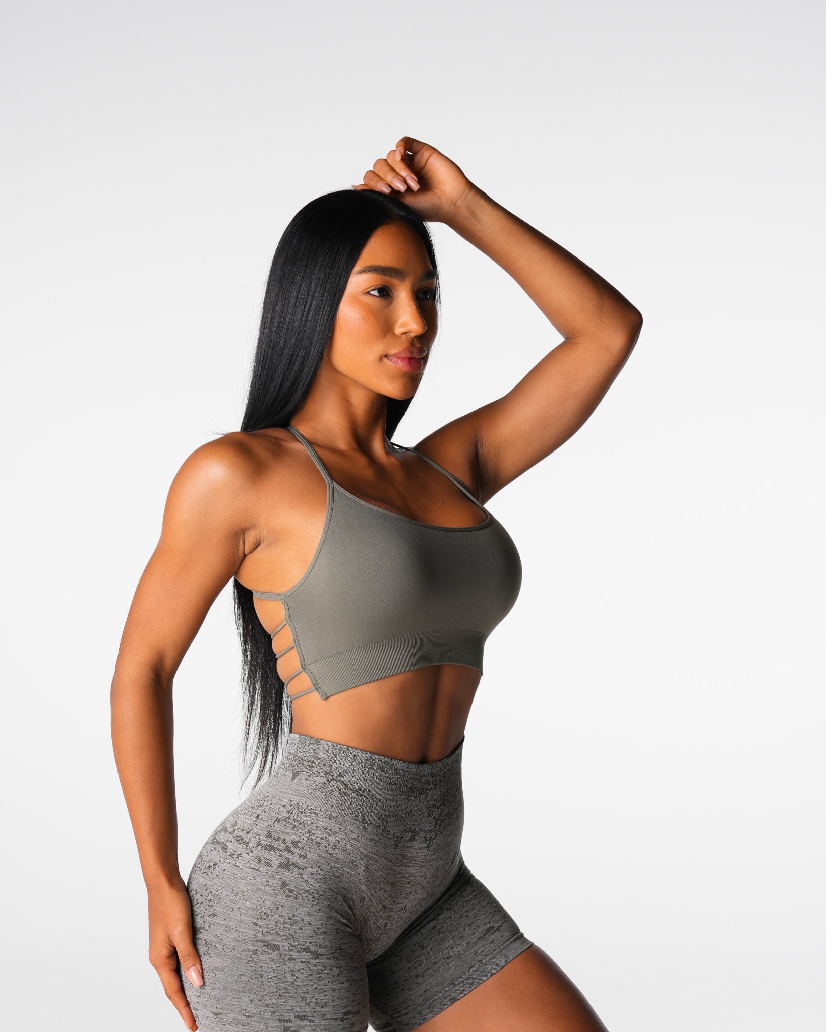 Khaki Green Invincible Seamless Bra Khaki Green | NVGTN Sale