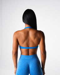 Ocean Blue Comeback Seamless Halter Bra Ocean Blue | NVGTN New
