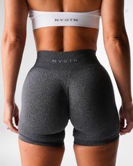 Black Speckled Mid Rise Pro Seamless Shorts Black Speckled | NVGTN Near Me