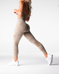 Beige Digital Seamless Leggings Beige | NVGTN Near Me