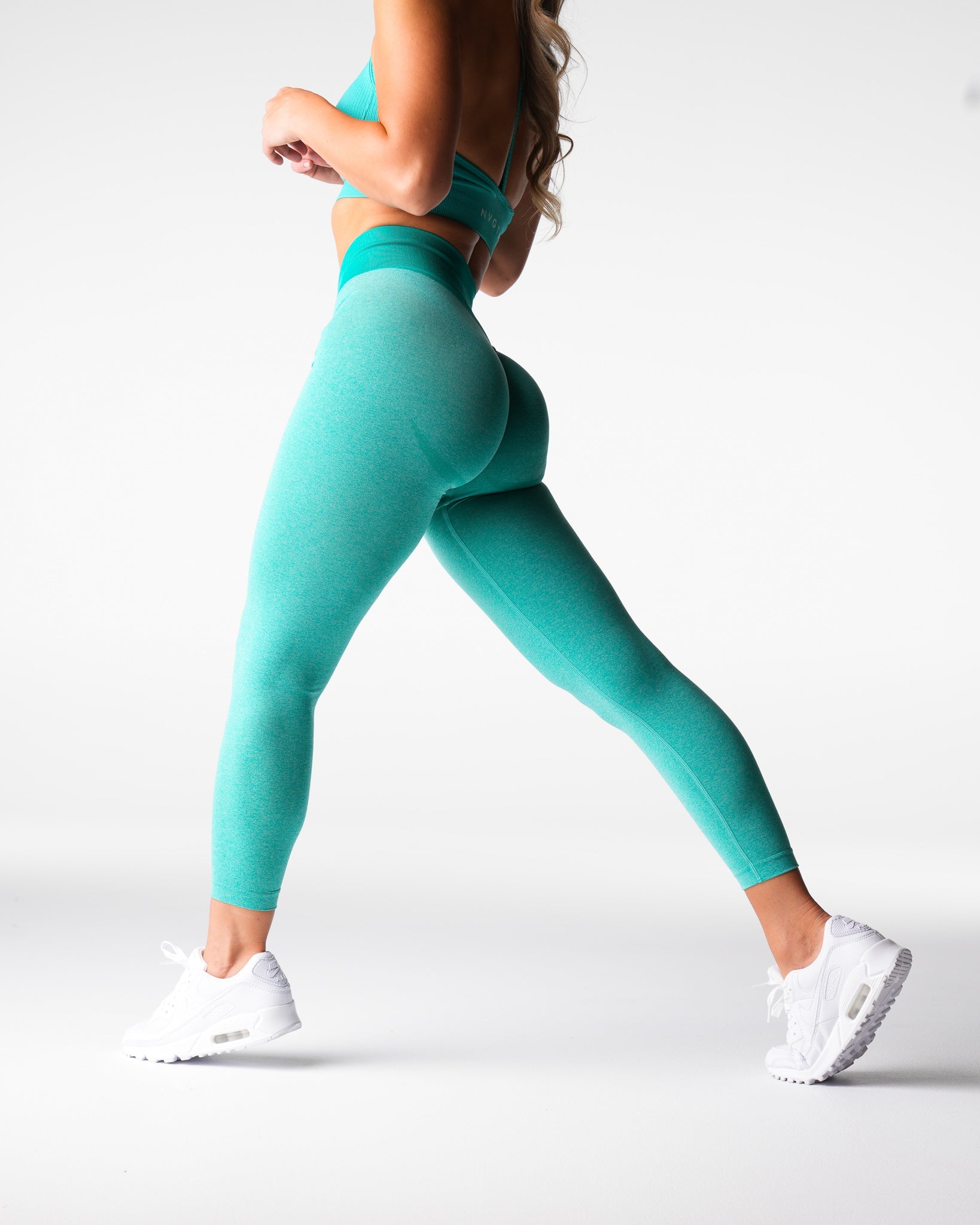 Turquoise Knockout Seamless Leggings Turquoise | NVGTN For Sale