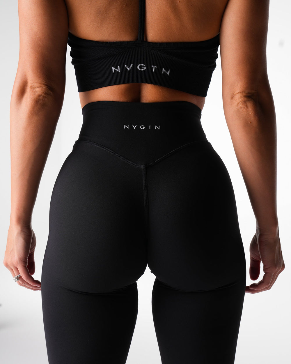 Black Effortless Flare Leggings Black | NVGTN Online