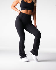 Black Effortless Flare Leggings Black | NVGTN Online