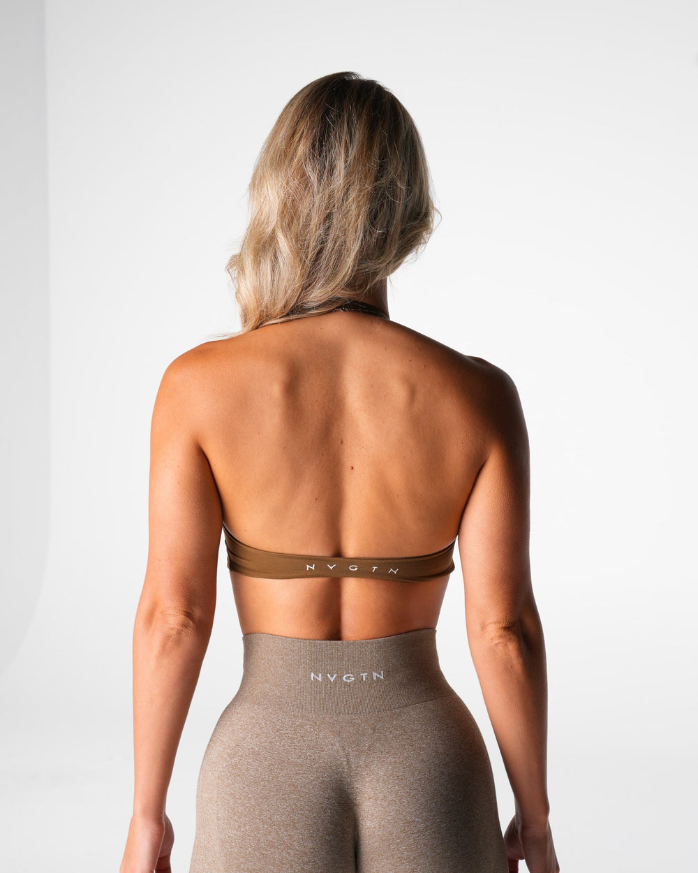Mocha Stunner Seamless Halter Bra Mocha | NVGTN Near Me