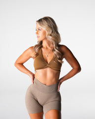 Mocha Stunner Seamless Halter Bra Mocha | NVGTN Near Me