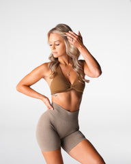 Mocha Stunner Seamless Halter Bra Mocha | NVGTN Near Me
