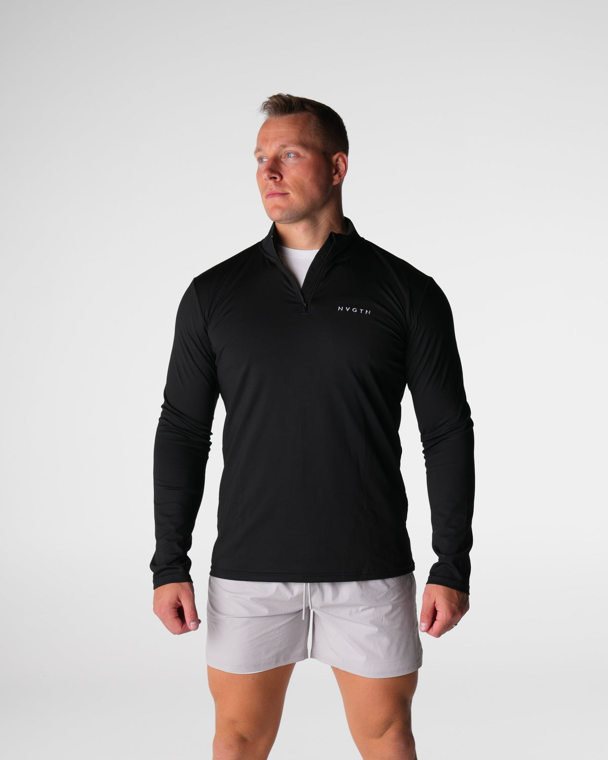 Black Skyline Quarter Zip Black | NVGTN Discount