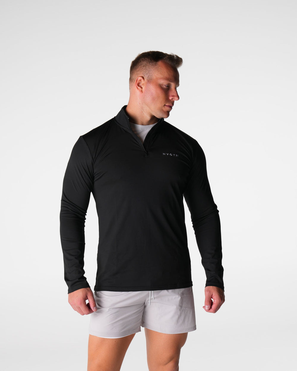 Black Skyline Quarter Zip Black | NVGTN Discount