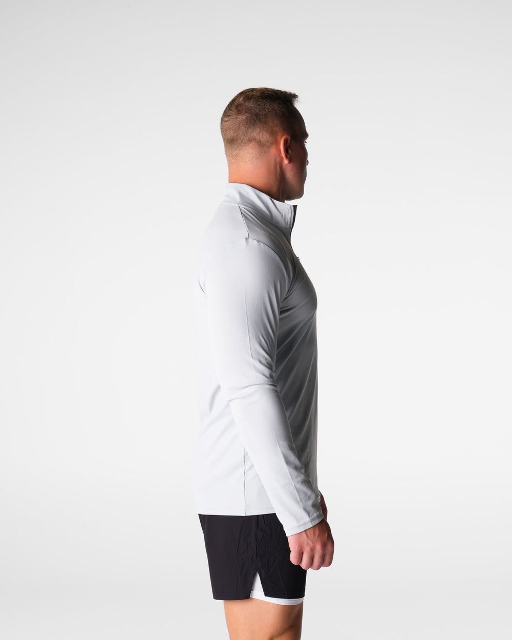 Light Grey Skyline Quarter Zip Light Grey | NVGTN For Sale