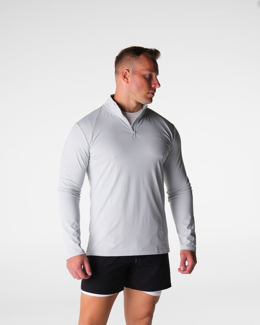 Light Grey Skyline Quarter Zip Light Grey | NVGTN For Sale