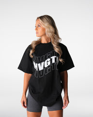 Black Wave Graphic Tee Black | NVGTN Online Shop