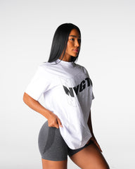 White Wave Graphic Tee White | NVGTN New