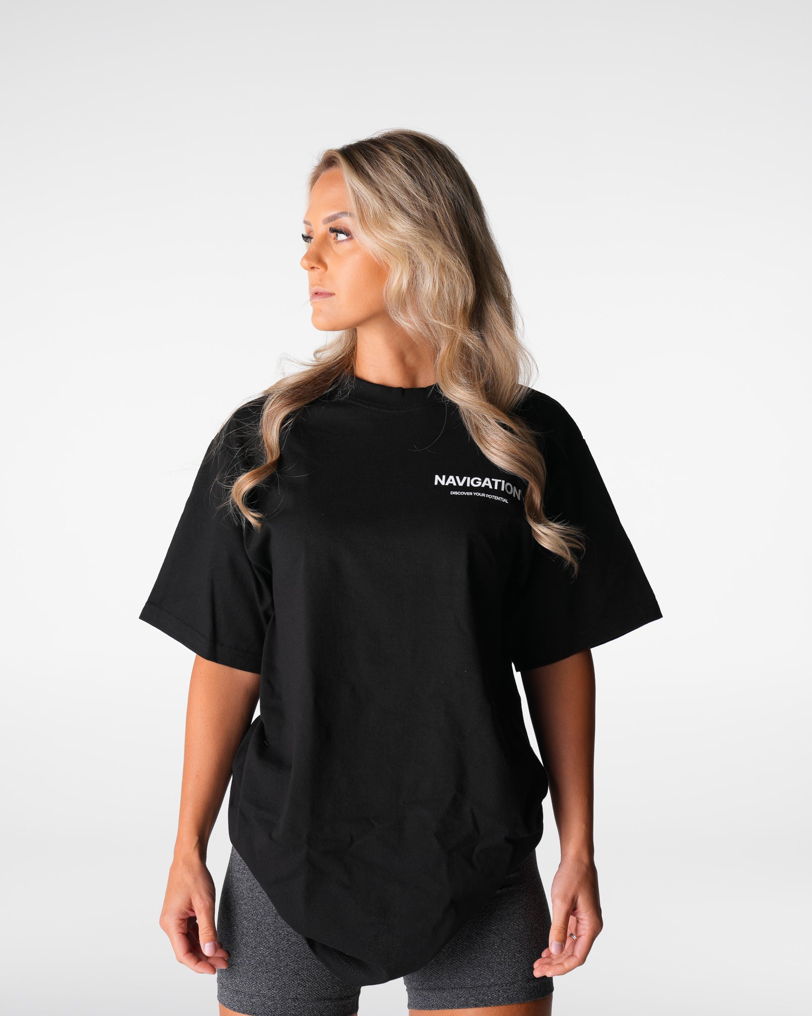 Black Navigation Graphic Tee Black | NVGTN Near Me